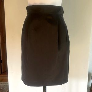 TRACY REESE Black Silk Skirt Size 6 NWT